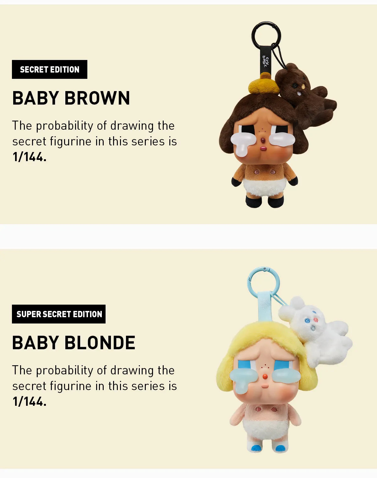 CRYBABY Crying Again Series-Vinyl Face Plush