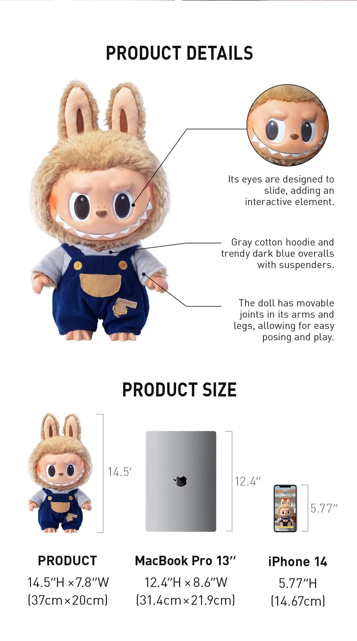 LABUBU Time to chill-Vinyl Plush Doll